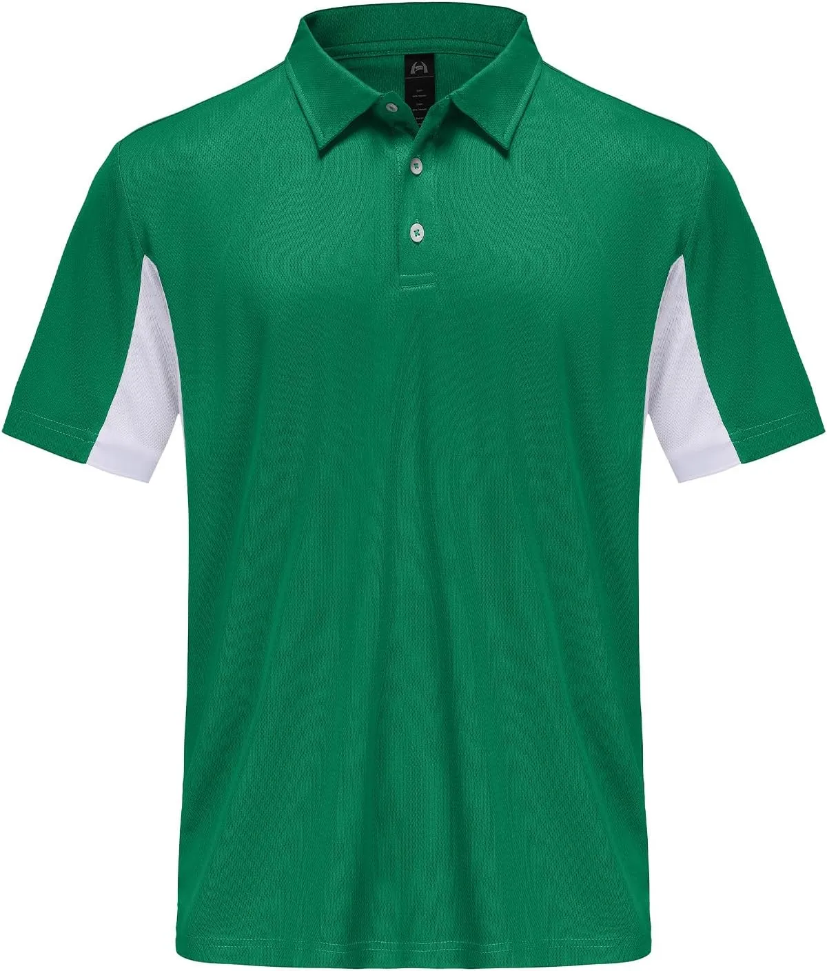 Corna Men's Short Sleeve Polo Shirts L-5XL, UPF 50  Moisture Wicking Casual Performance Dry Fit Golf Shirts