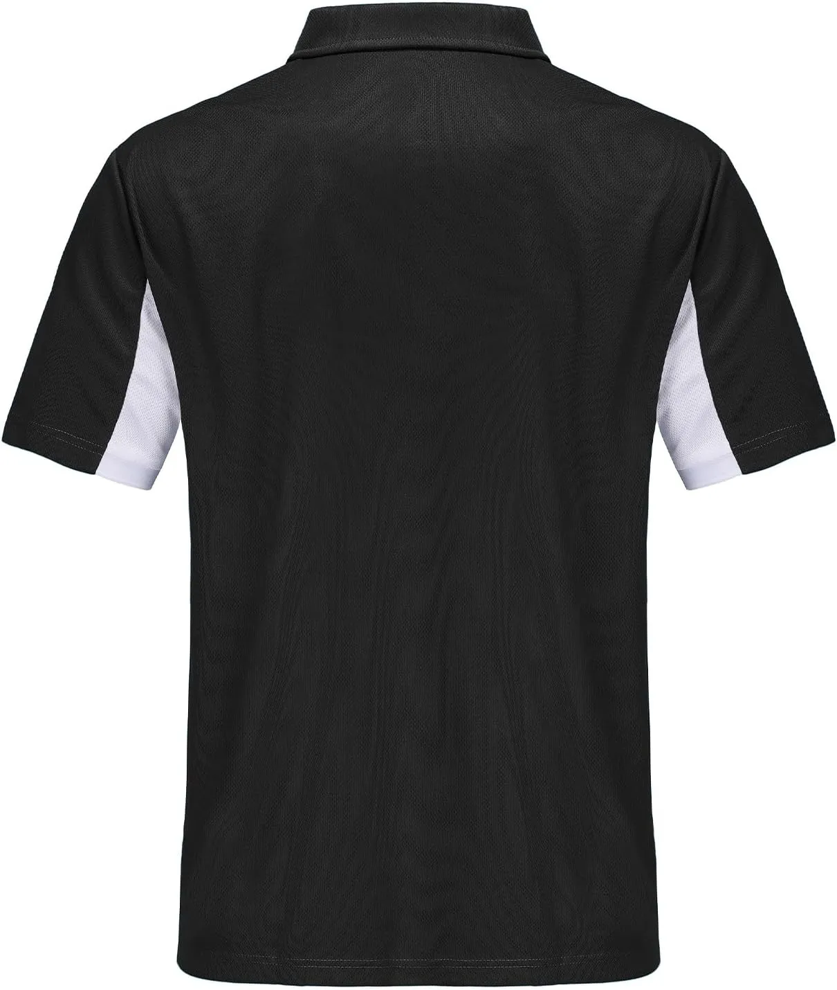 Corna Men's Short Sleeve Polo Shirts L-5XL, UPF 50  Moisture Wicking Casual Performance Dry Fit Golf Shirts