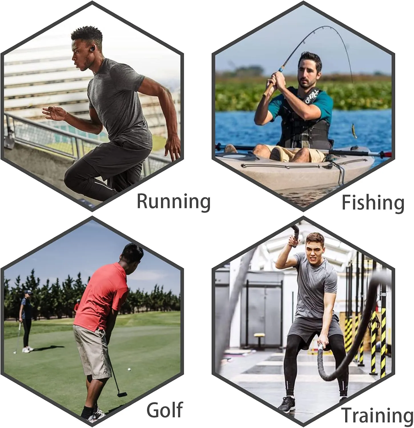 Corna Men's Short Sleeve Polo Shirts L-5XL, UPF 50  Moisture Wicking Casual Performance Dry Fit Golf Shirts