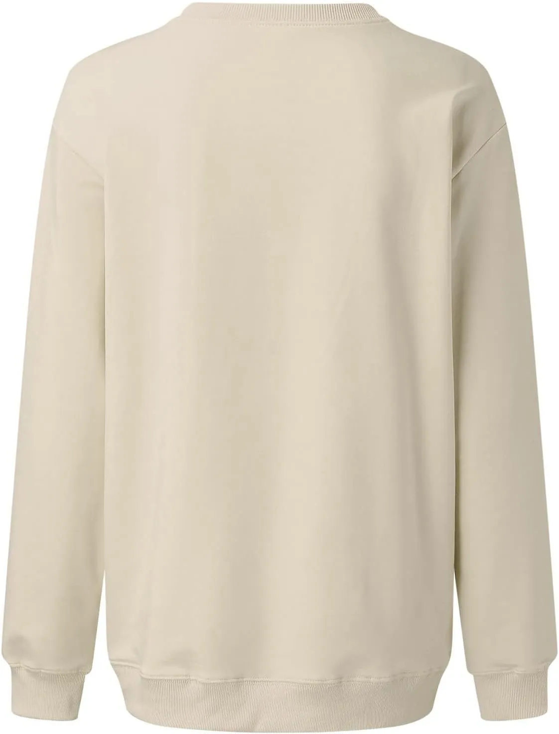 Crewneck Sweatshirts Women Cute Y2k Oversized Plain Long Sleeve Shirts Casual Loose Pullover Tops Comfy Fall Outfits