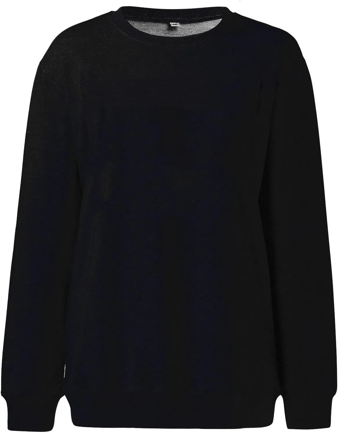 Crewneck Sweatshirts Women Cute Y2k Oversized Plain Long Sleeve Shirts Casual Loose Pullover Tops Comfy Fall Outfits