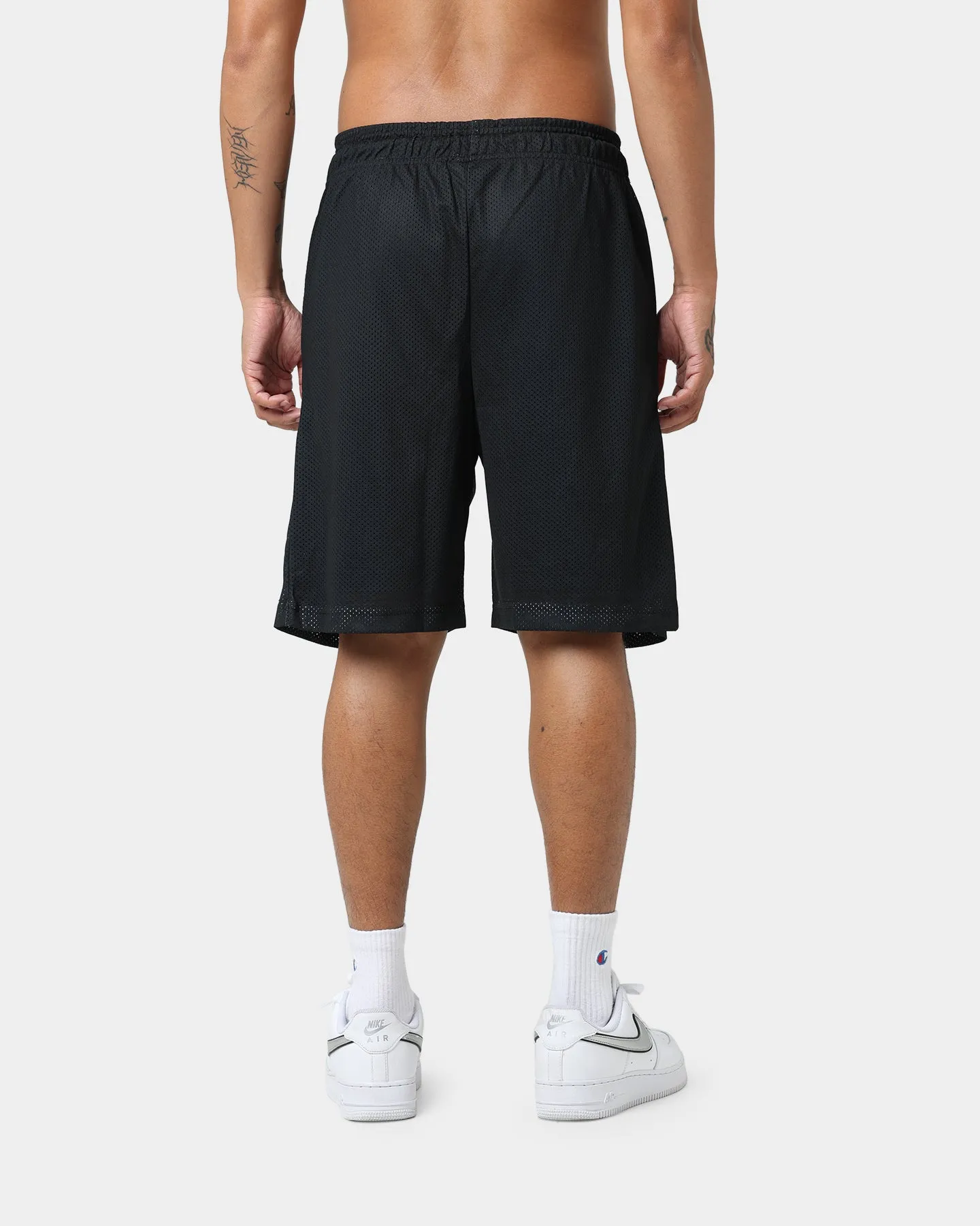 Crooks & Castles Script Mesh Shorts Black