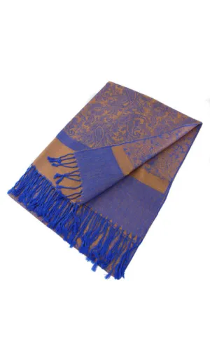 DB018-062 Light Paisley Pashmina Scarf Shawls