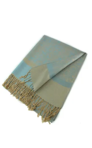 DB018-082 Light Paisley Pashmina Scarf Shawls