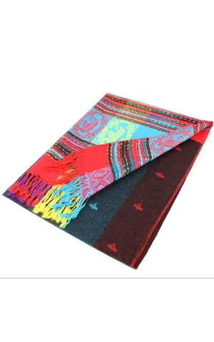 DB056-009 Rainbow Pashmina Scarf Shawls