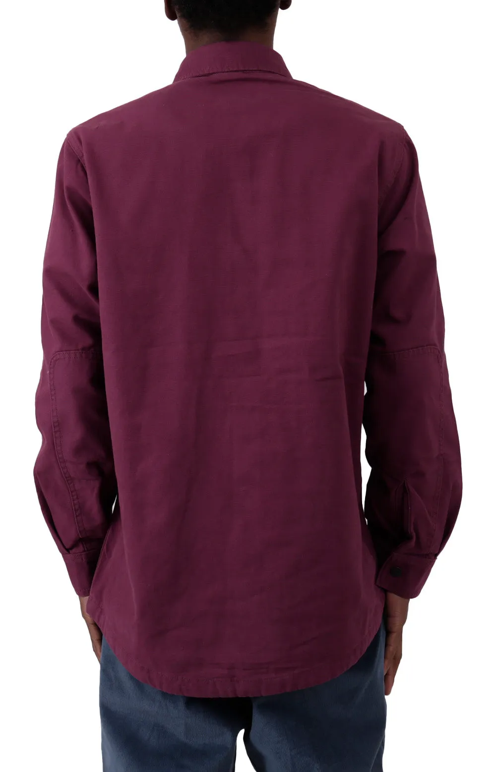 Dickies Duck Flannel Lined Shirt Men’s Grape Wine Cotton (Wl658Gw9)