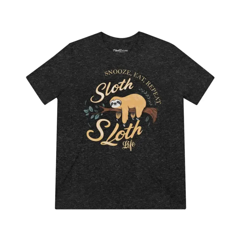 Eat Repeat Sloth Unisex Triblend Tee