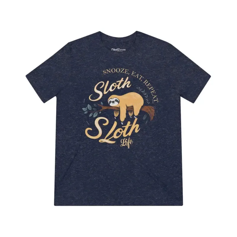 Eat Repeat Sloth Unisex Triblend Tee