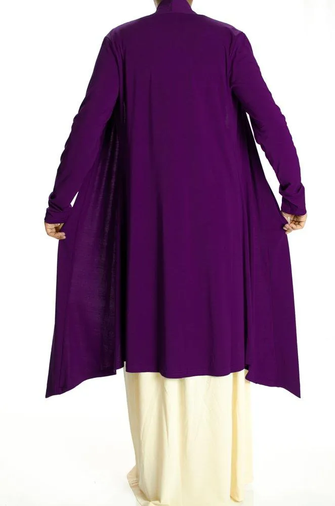 EggPlant Maxi Cardigan