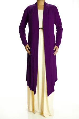 EggPlant Maxi Cardigan