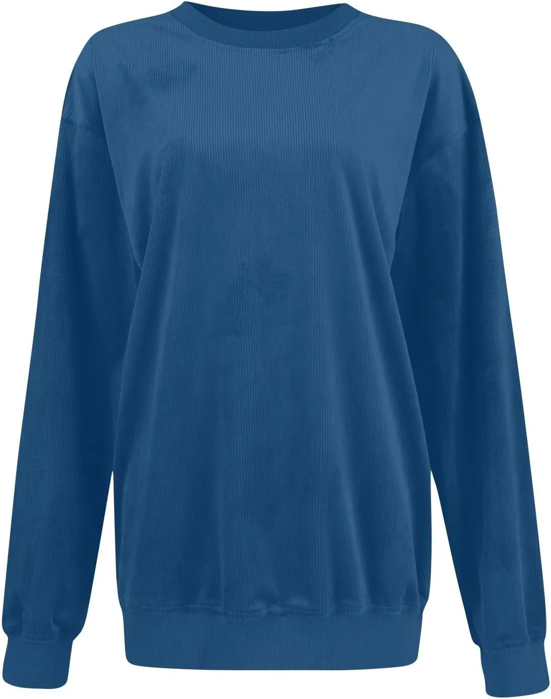 Fall Sweatshirts for Women Trendy Oversized Teacher Crewneck Sweatshirt Drop Shoulder Long Sleeve Pullover Sweaters