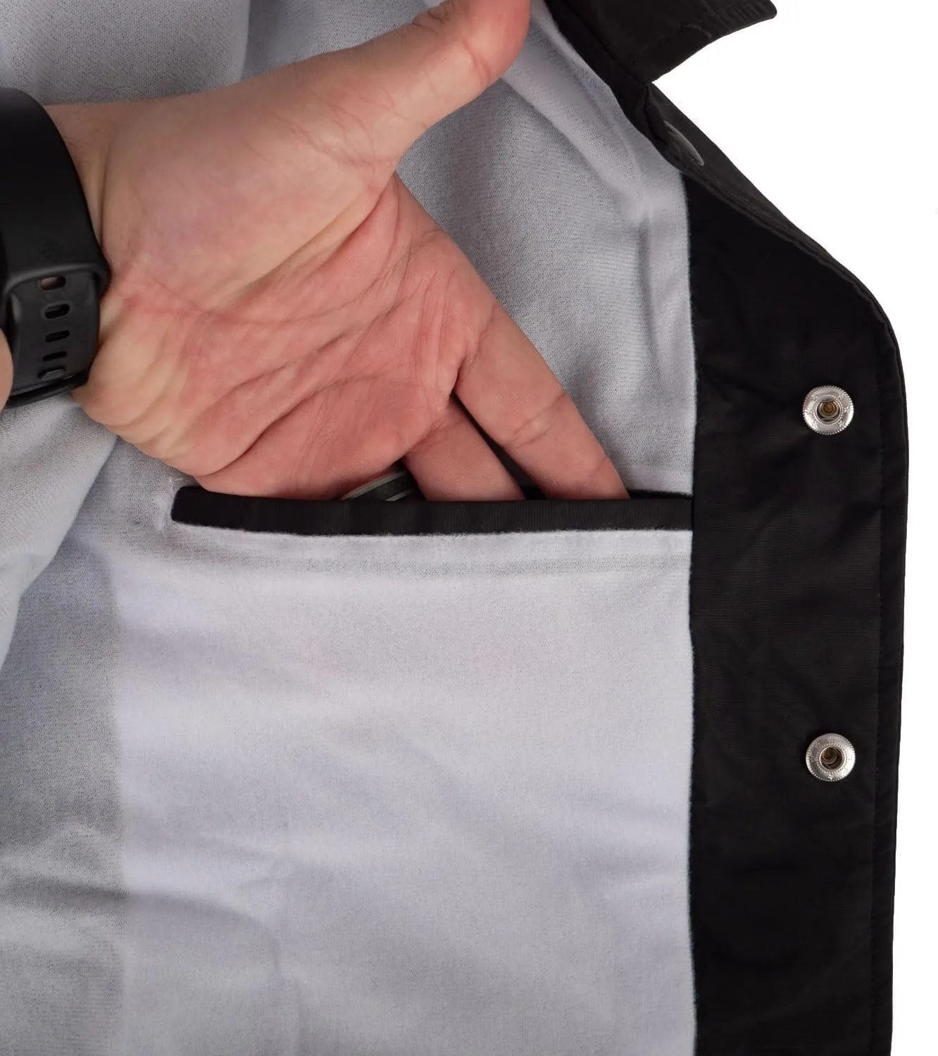 First Class 100% Nylon Windbreaker with Security I.D I