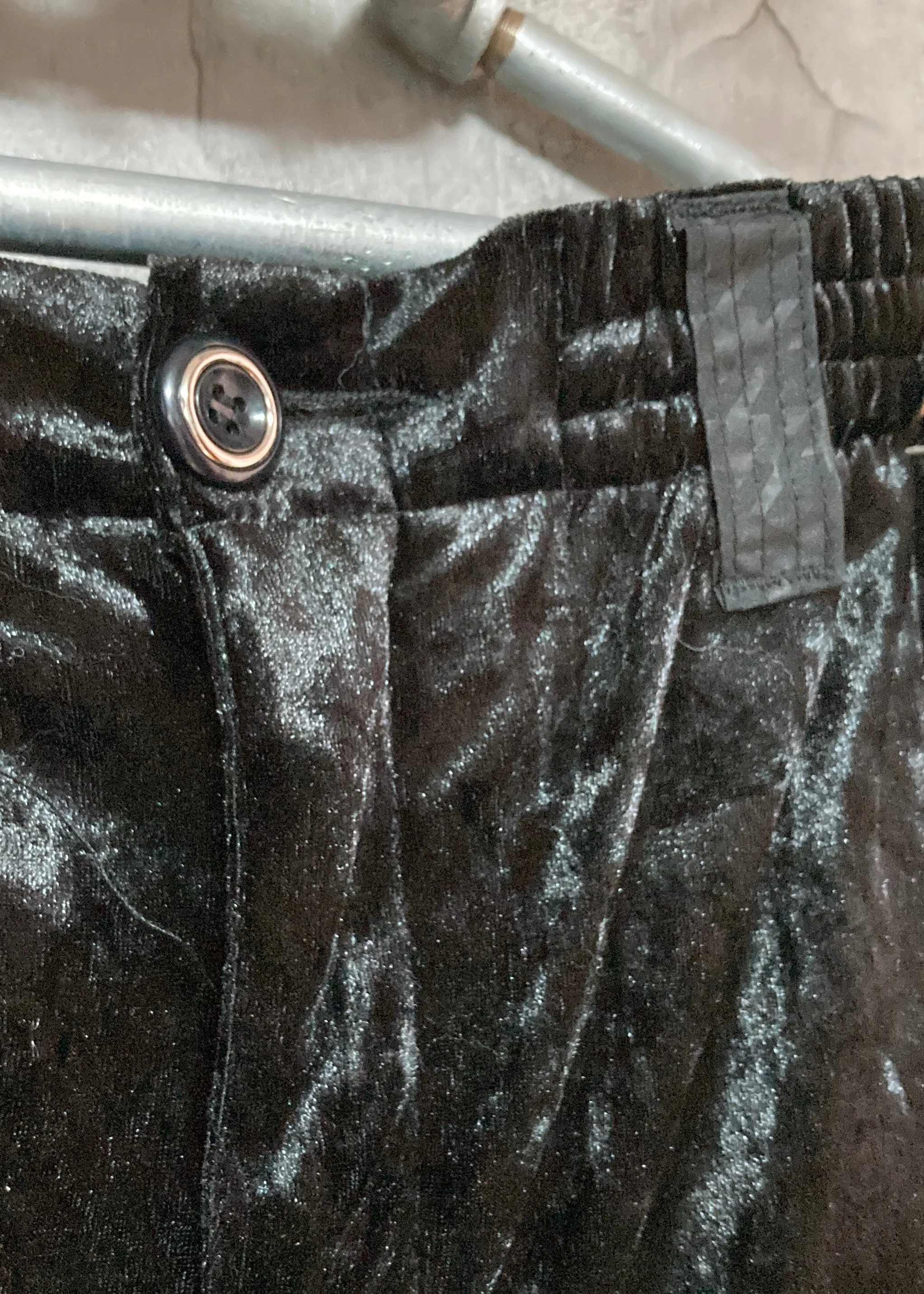 furyo two piece set velour tracksuit jacket pants black