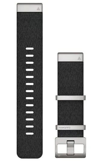 Garmin Strap QuickFit 22 Jacquard Weave Black Nylon