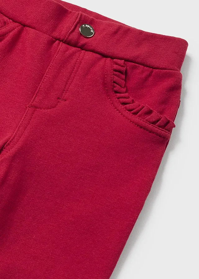 Girls Red Trousers