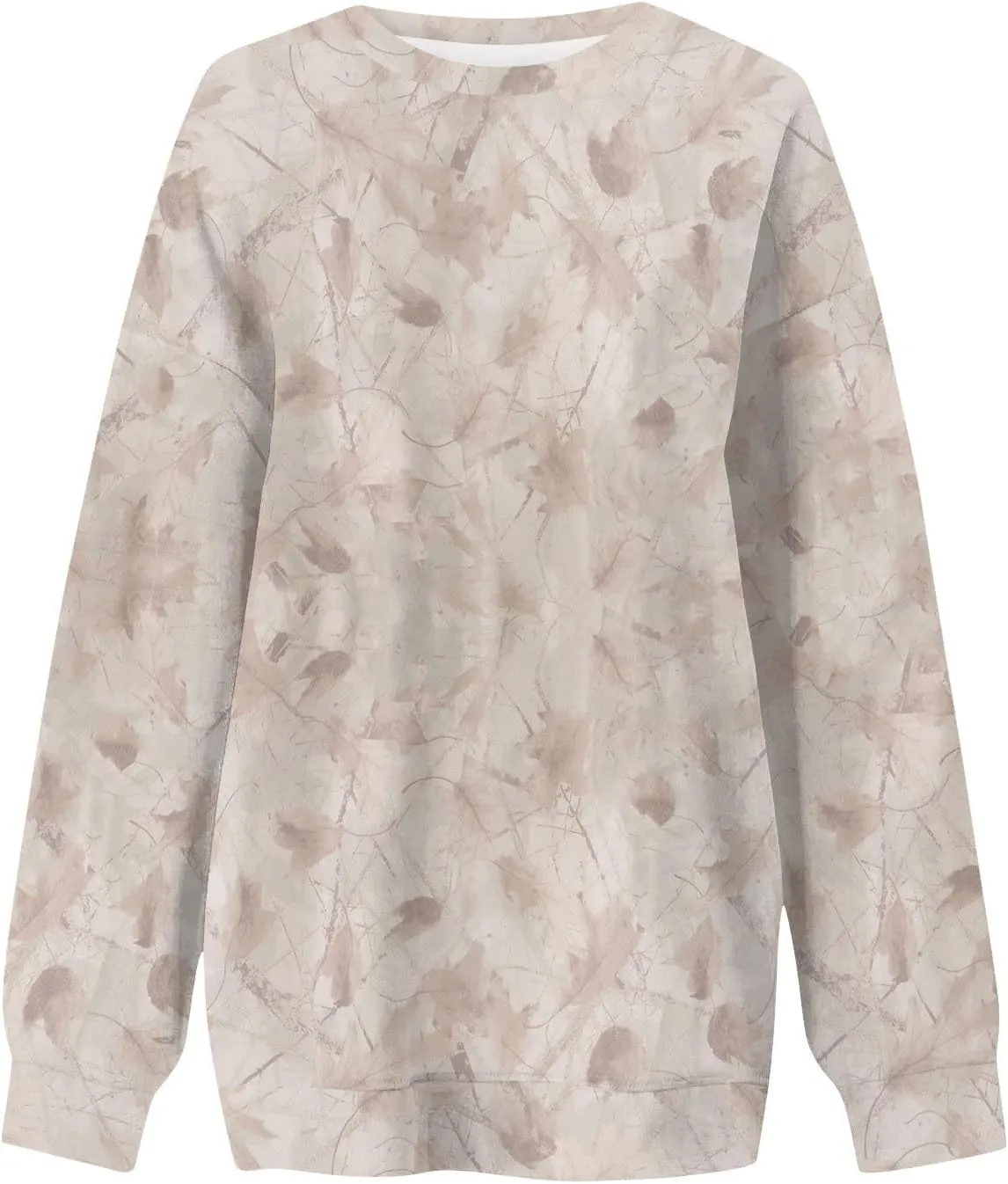 GOFULY Camo Sweatshirt For Women Crewneck Fall Oversized Y2k Camo Shirt Pullover Long Sleeve Maple Leaf Print Travel Clothes