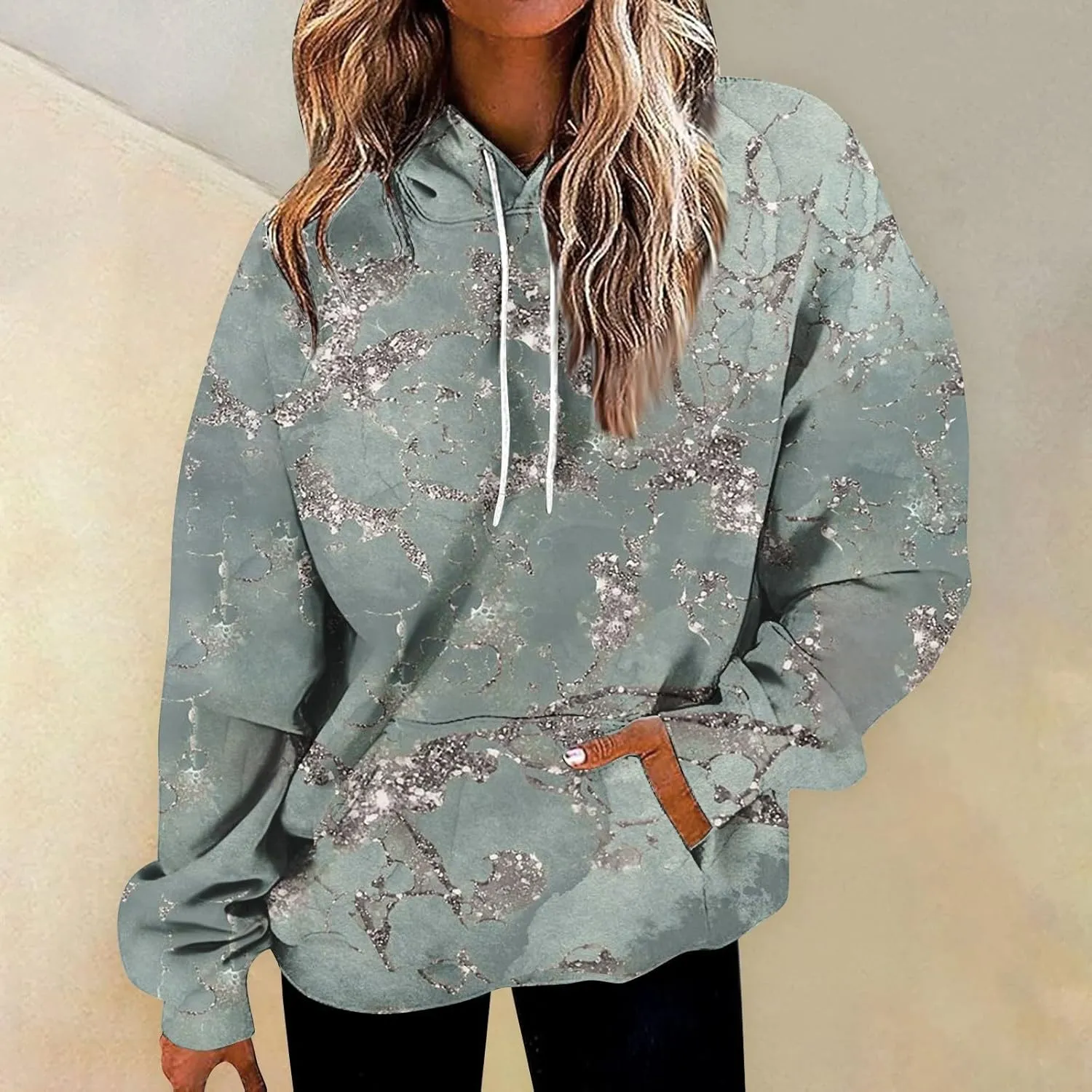 GOFULY Women'S Fashion Hoodies & Sweatshirts Long Sleeve Drawstring Sweatshirt Gradient Color Fall 2024 Casual Sweatshirts