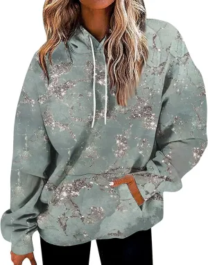 GOFULY Women'S Fashion Hoodies & Sweatshirts Long Sleeve Drawstring Sweatshirt Gradient Color Fall 2024 Casual Sweatshirts