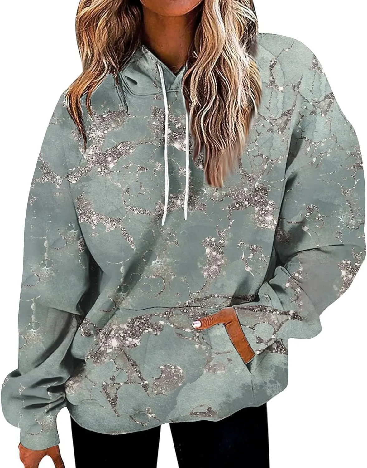 GOFULY Women'S Fashion Hoodies & Sweatshirts Long Sleeve Drawstring Sweatshirt Gradient Color Fall 2024 Casual Sweatshirts