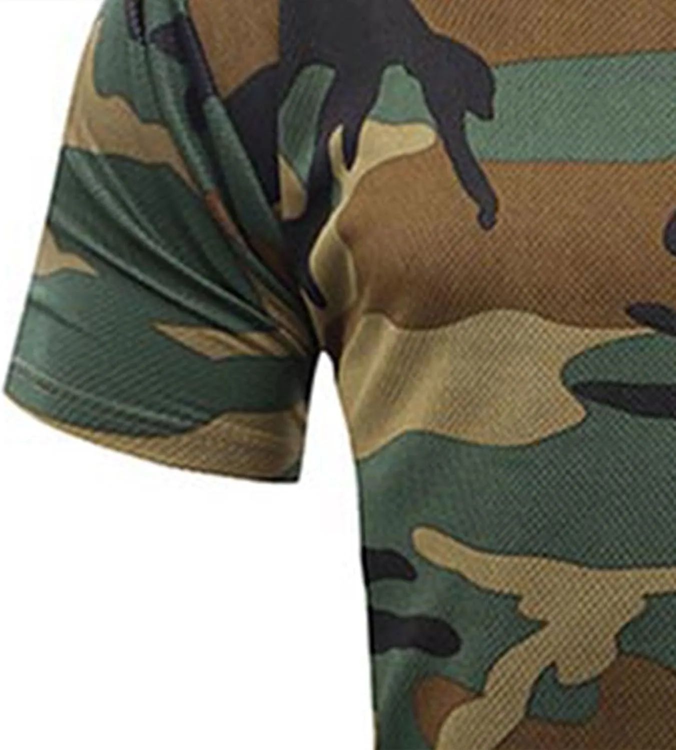 GOKKILRW Men's T Shirts Casual Camo Printed Lightweight Quick Dry Plus Size Crewneck Short Sleeve Military Hunting Tees