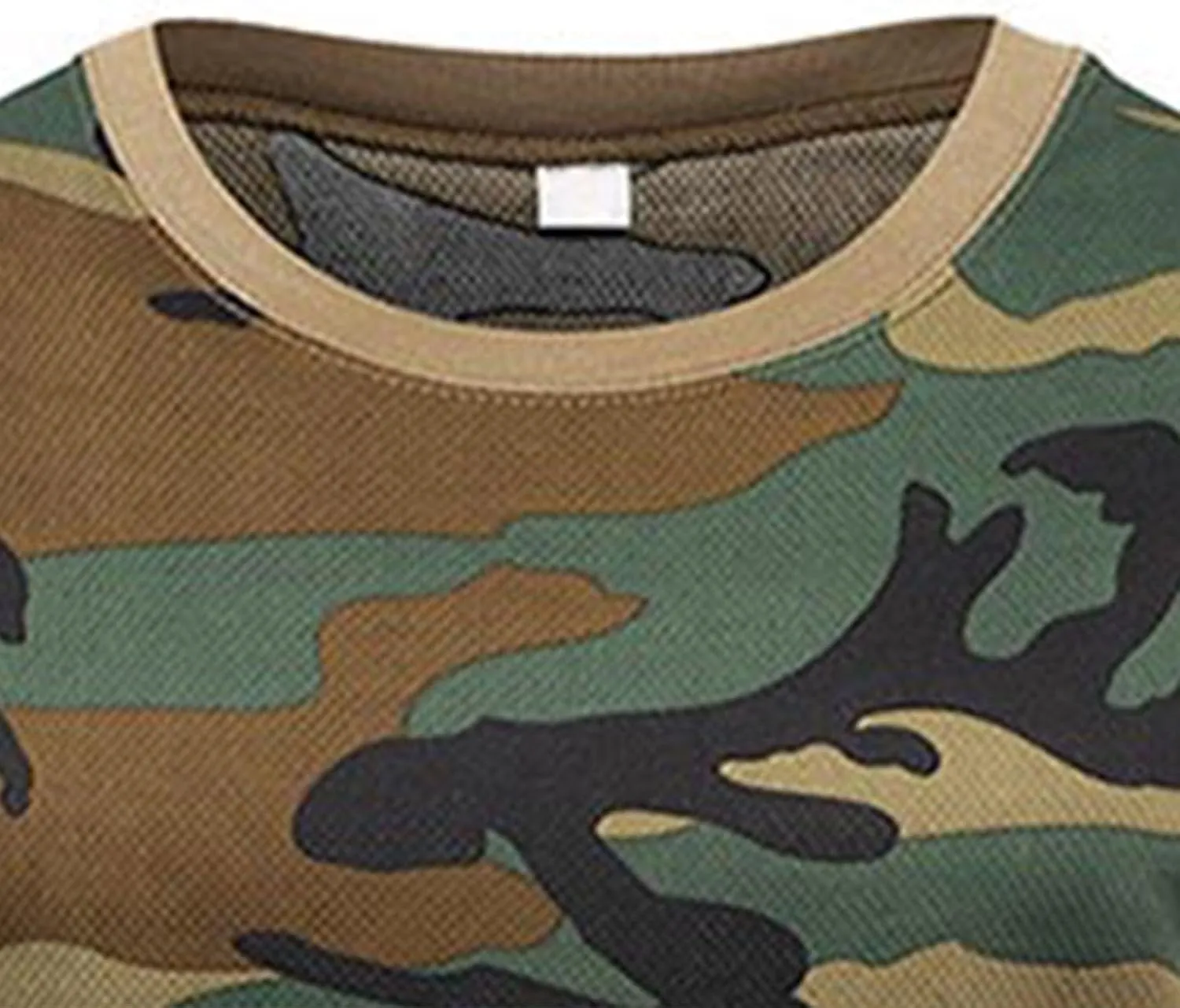 GOKKILRW Men's T Shirts Casual Camo Printed Lightweight Quick Dry Plus Size Crewneck Short Sleeve Military Hunting Tees