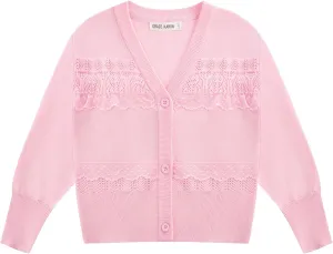 GRACE KARIN Girls V-Neck Cardigan Button Up Knit Uniform Sweaters Size 5-12