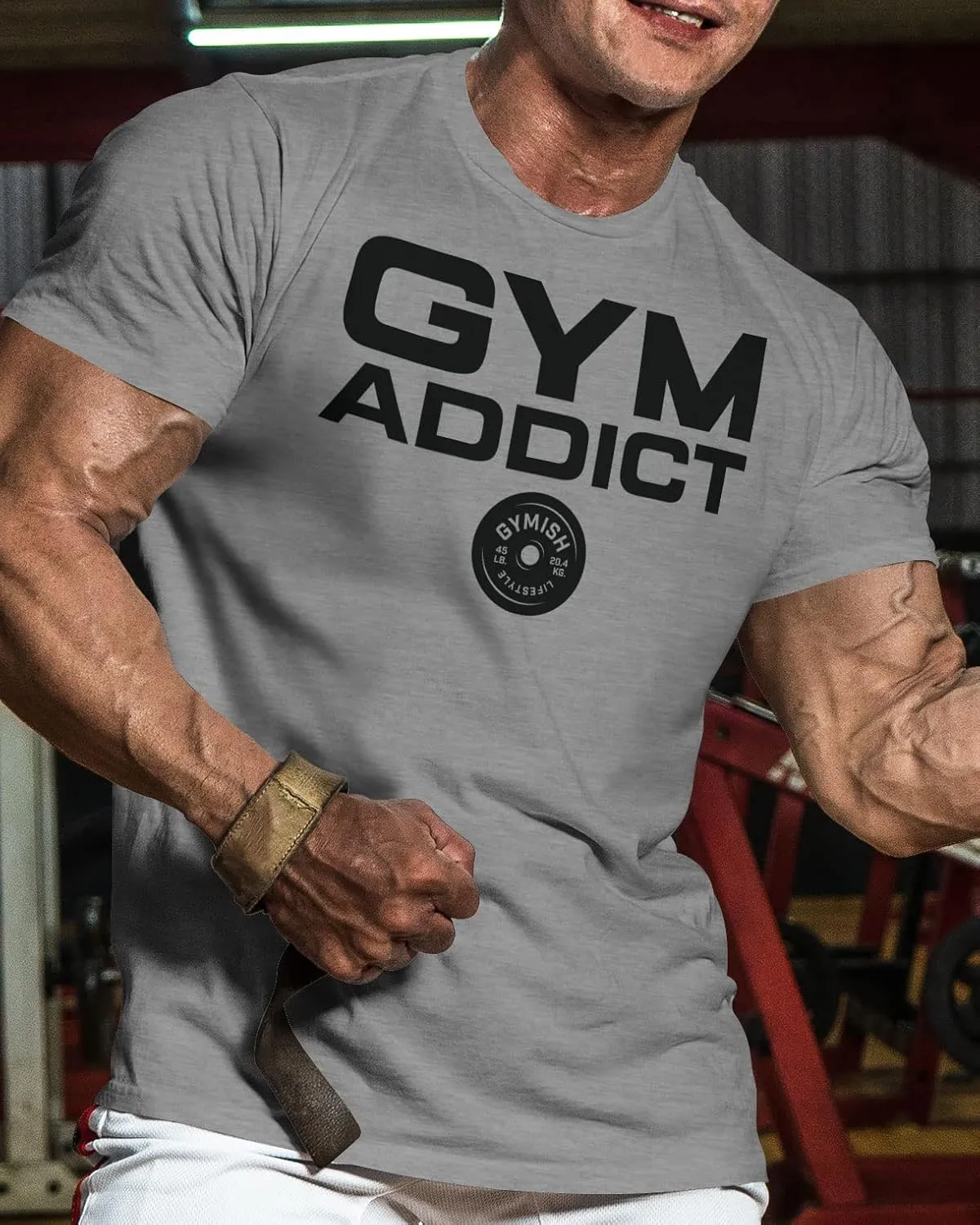 Gym Addict Workout Shirts for Men, Funny Lifting T-Shirt