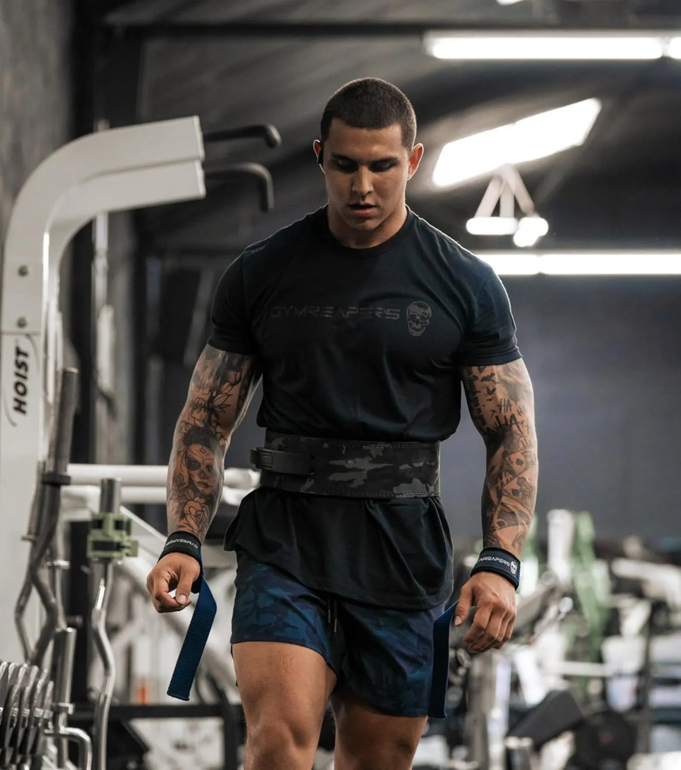 Gymreapers Workout Short Sleeve Shirt Workout T-Shirt for Men Crew Neck Shirts Casual Gym Cotton Everyday Tee