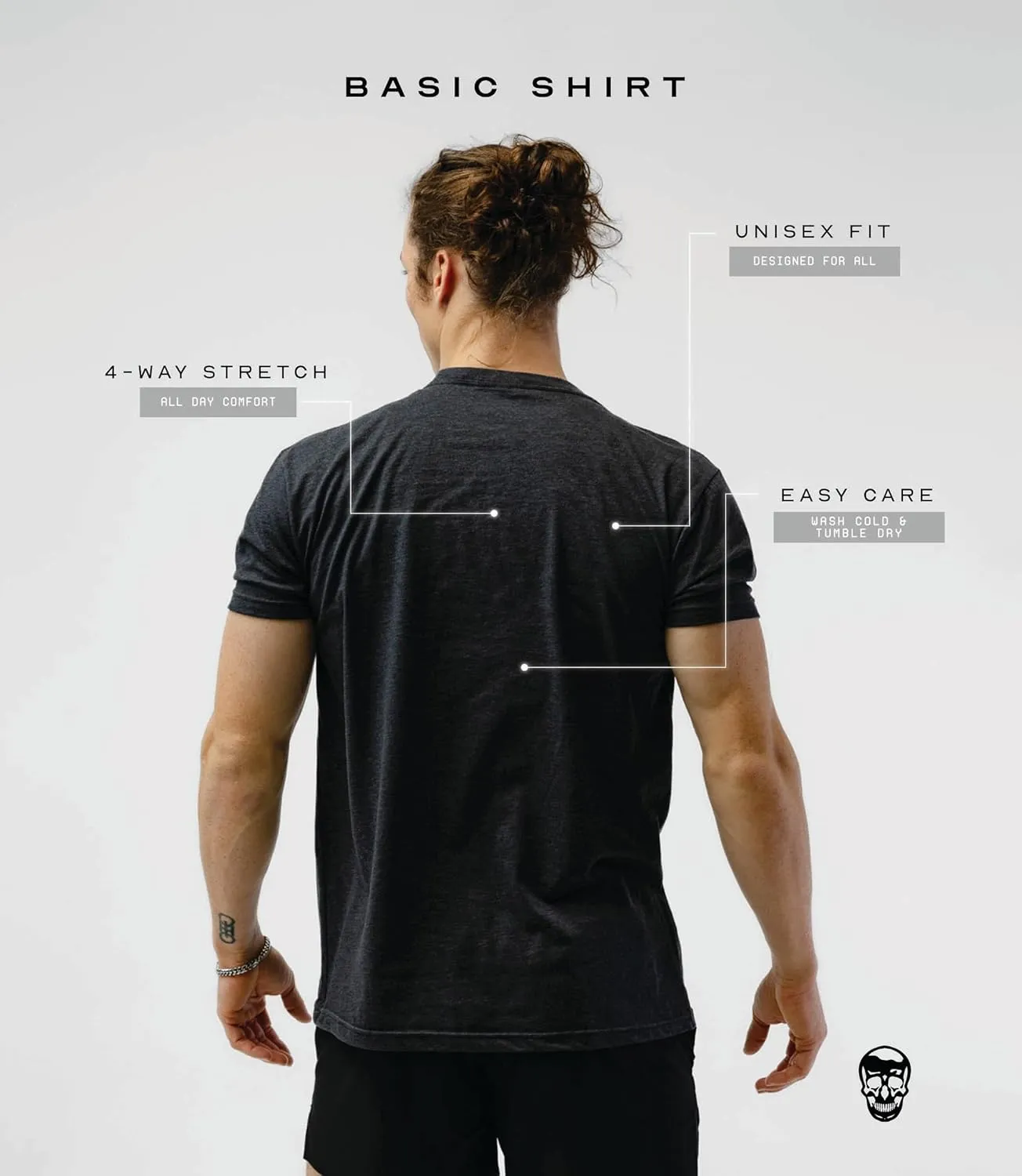Gymreapers Workout Short Sleeve Shirt Workout T-Shirt for Men Crew Neck Shirts Casual Gym Cotton Everyday Tee