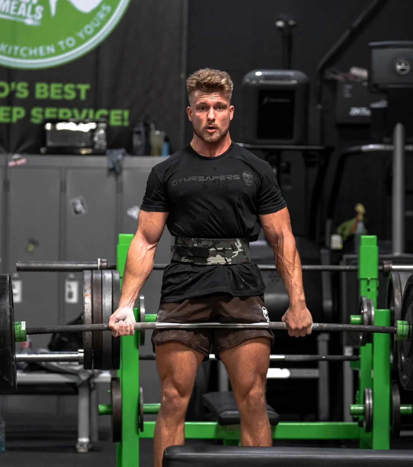 Gymreapers Workout Short Sleeve Shirt Workout T-Shirt for Men Crew Neck Shirts Casual Gym Cotton Everyday Tee