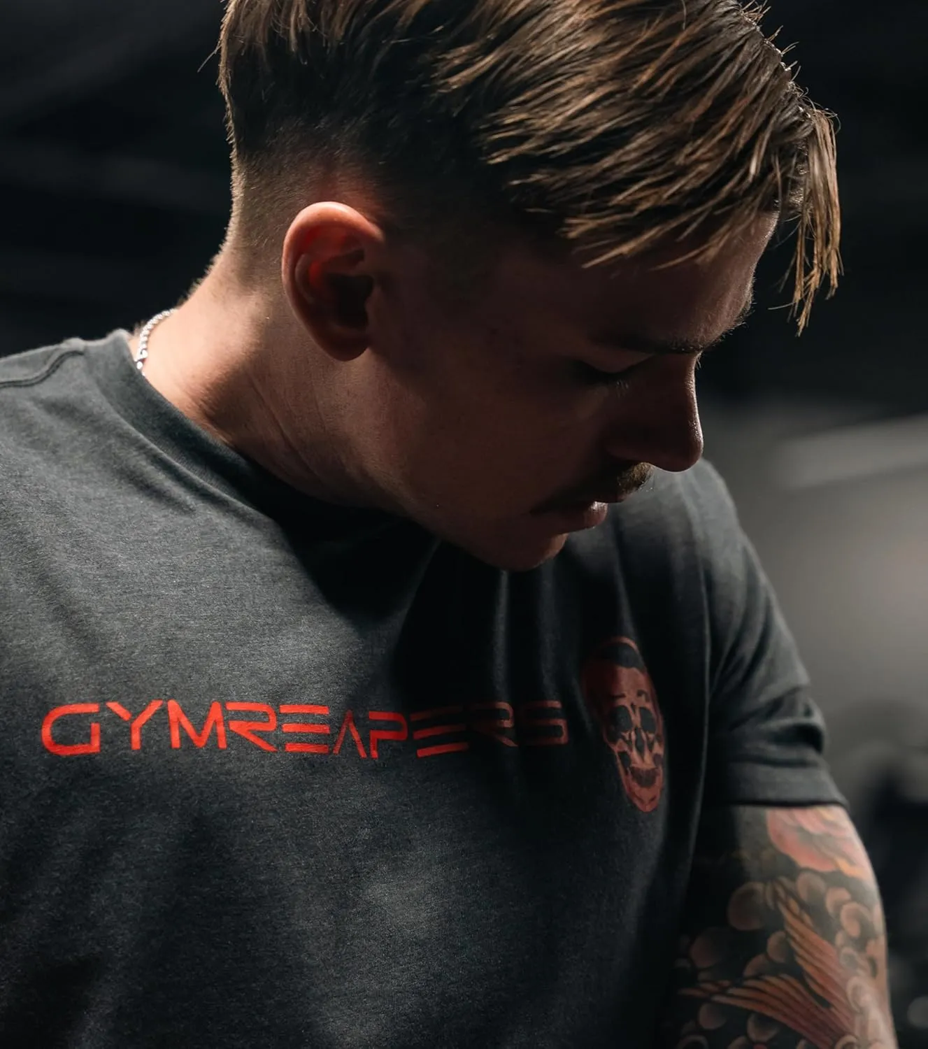 Gymreapers Workout Short Sleeve Shirt Workout T-Shirt for Men Crew Neck Shirts Casual Gym Cotton Everyday Tee