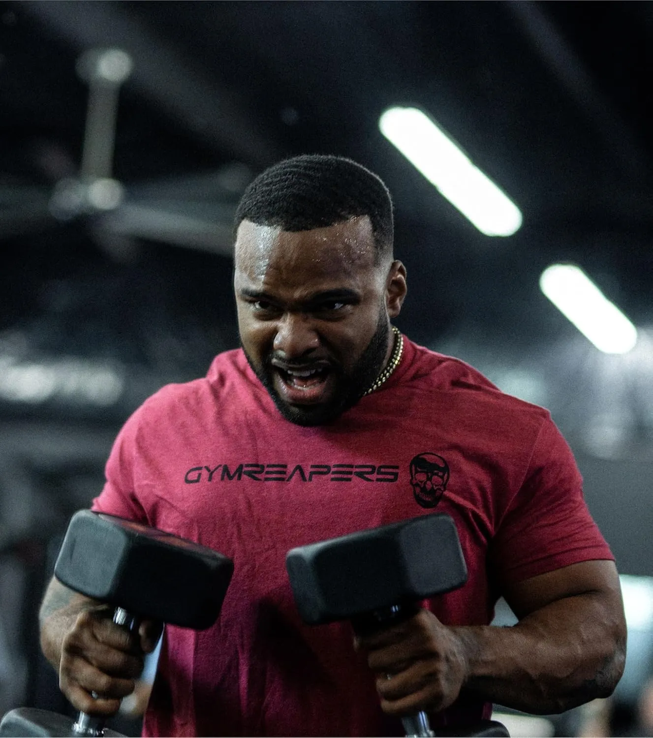 Gymreapers Workout Short Sleeve Shirt Workout T-Shirt for Men Crew Neck Shirts Casual Gym Cotton Everyday Tee