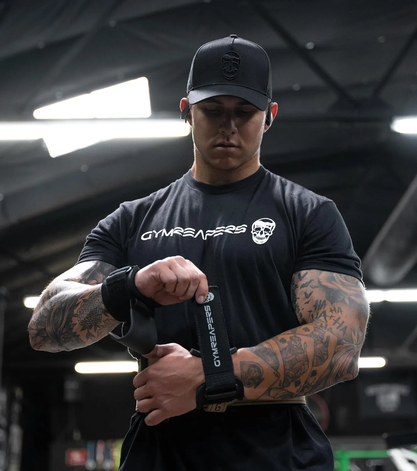 Gymreapers Workout Short Sleeve Shirt Workout T-Shirt for Men Crew Neck Shirts Casual Gym Cotton Everyday Tee