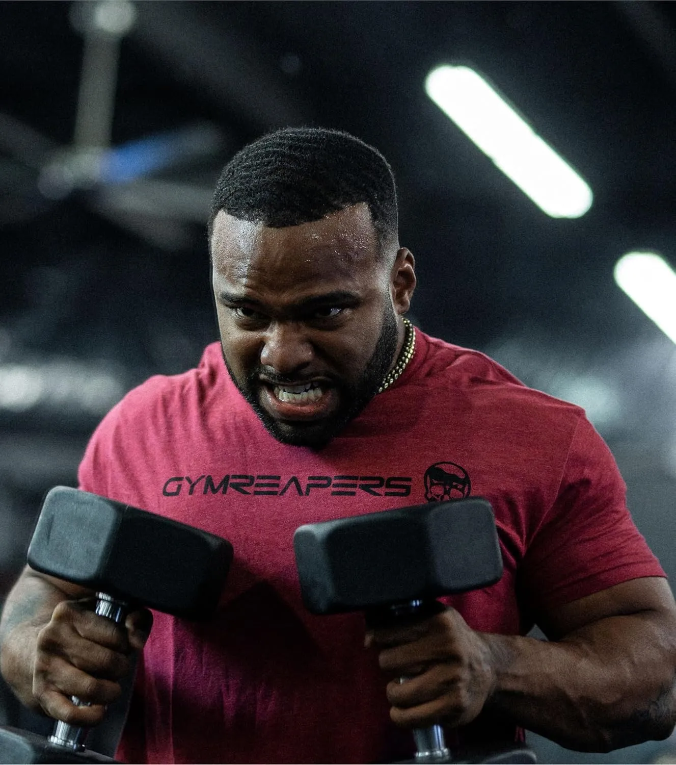 Gymreapers Workout Short Sleeve Shirt Workout T-Shirt for Men Crew Neck Shirts Casual Gym Cotton Everyday Tee