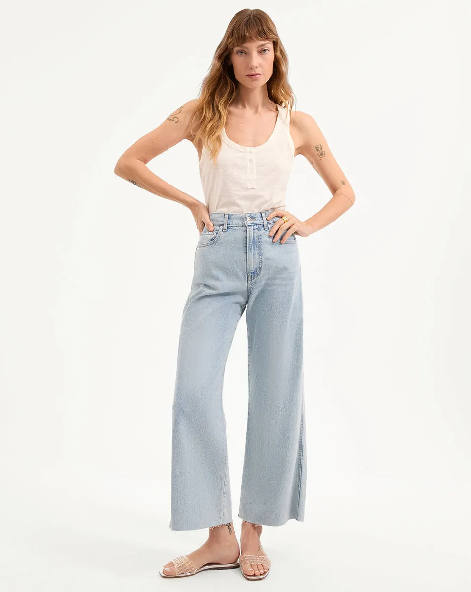 Harrison Cotton Henley Tank Top
