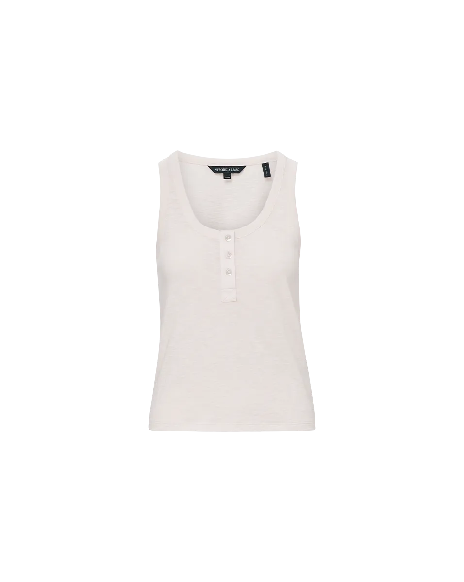 Harrison Cotton Henley Tank Top