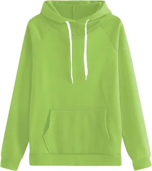 Hoodies for Women Solid Color Oversized Sweatshirts Pullover Winter Fall Comfy Long Sleeve 2024 Trendy Casual Clothes