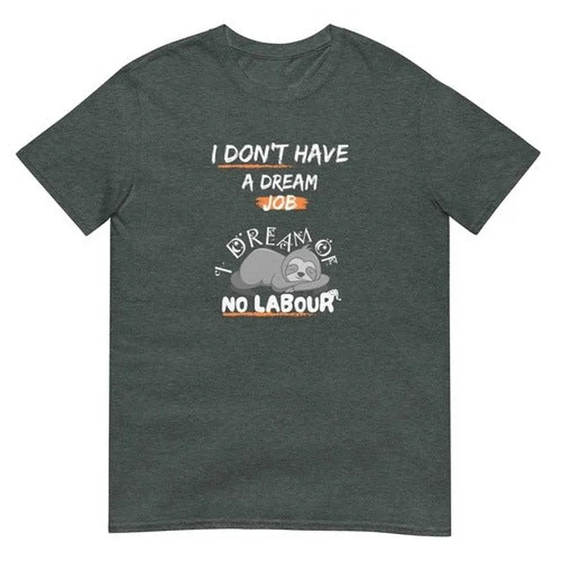 I Don't Have a Dream Job T-Shirt: Funny Quote for Working People