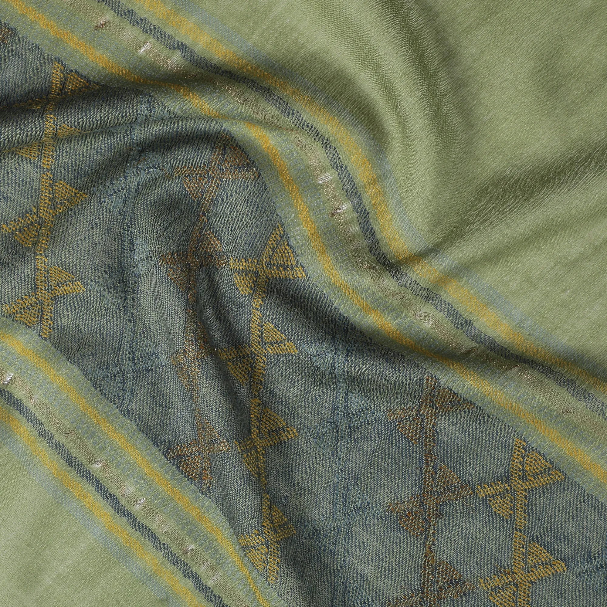 Ibadat Wool Metallic Dobby Shawl