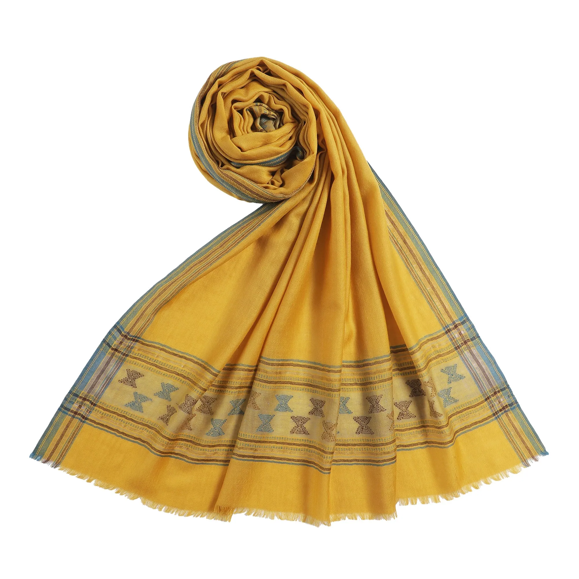 Ibadat Wool Metallic Dobby Shawl