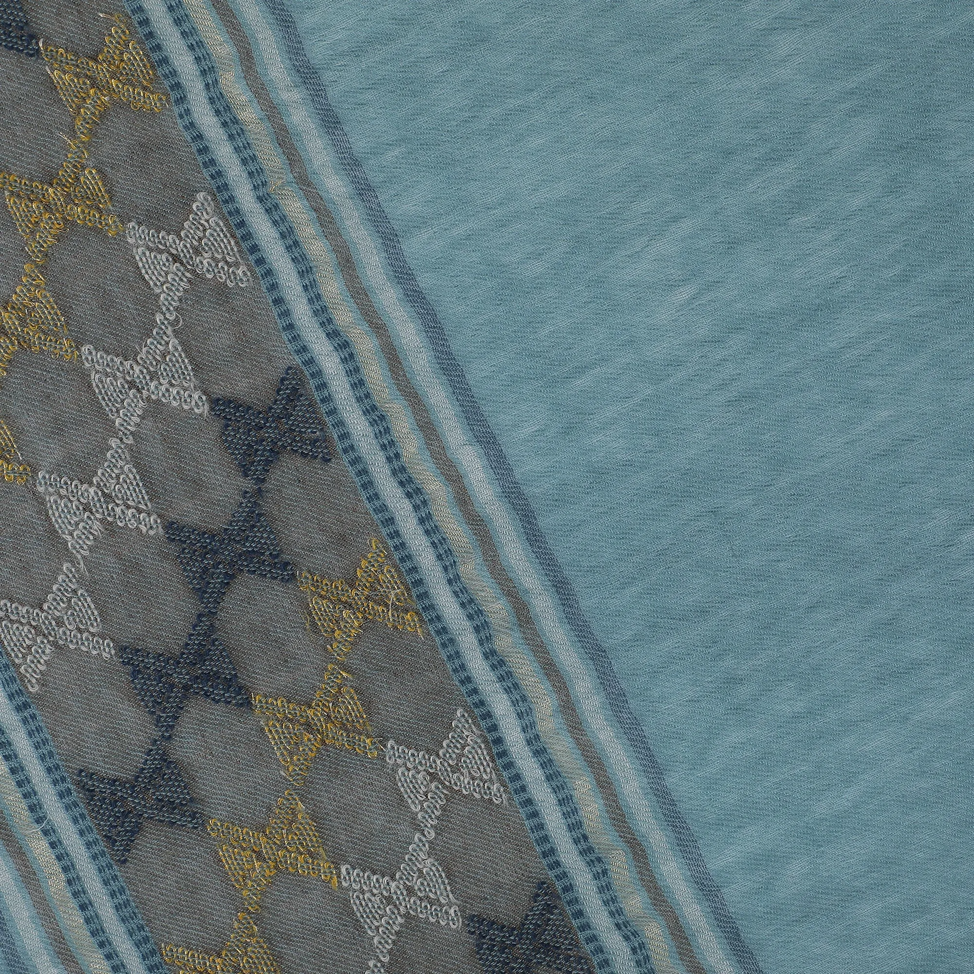 Ibadat Wool Metallic Dobby Shawl