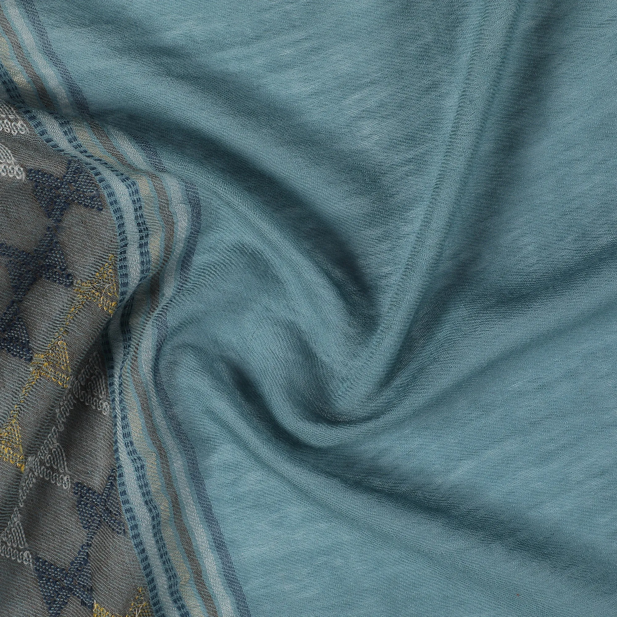 Ibadat Wool Metallic Dobby Shawl