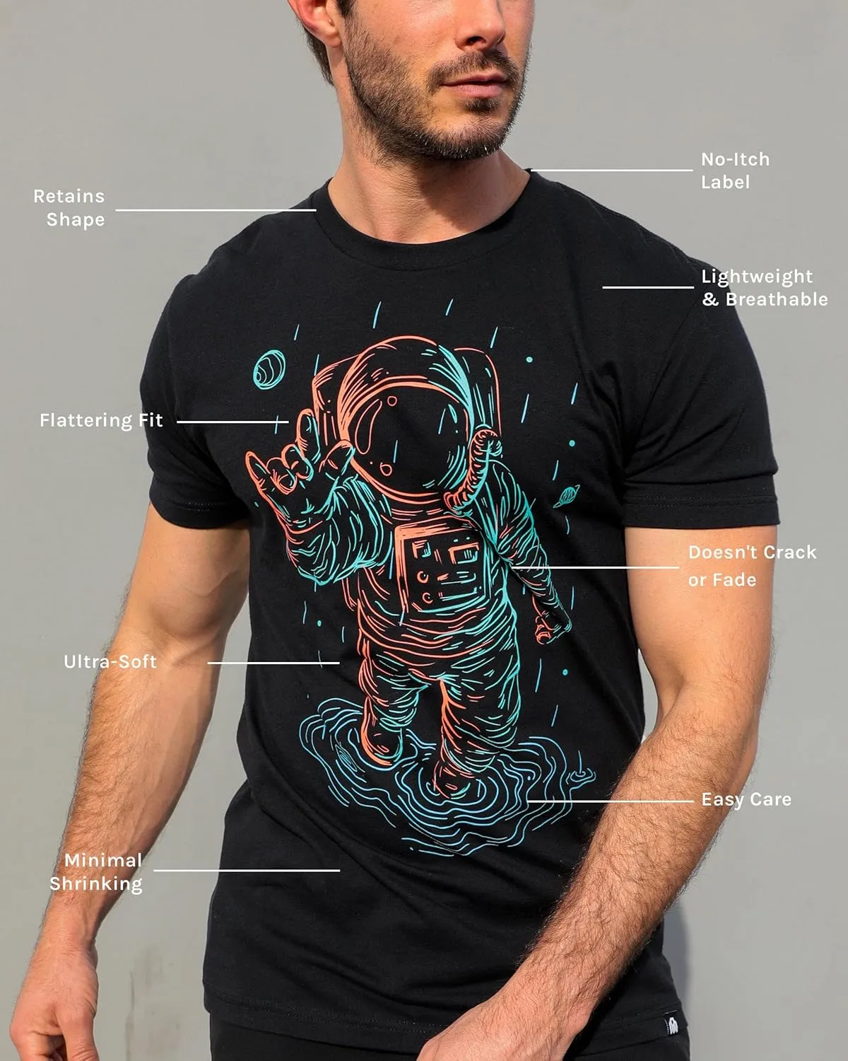 INTO THE AM Cool Graphic T-Shirts for Men S - 4XL Premium Quality Unique Graphic Art Tees