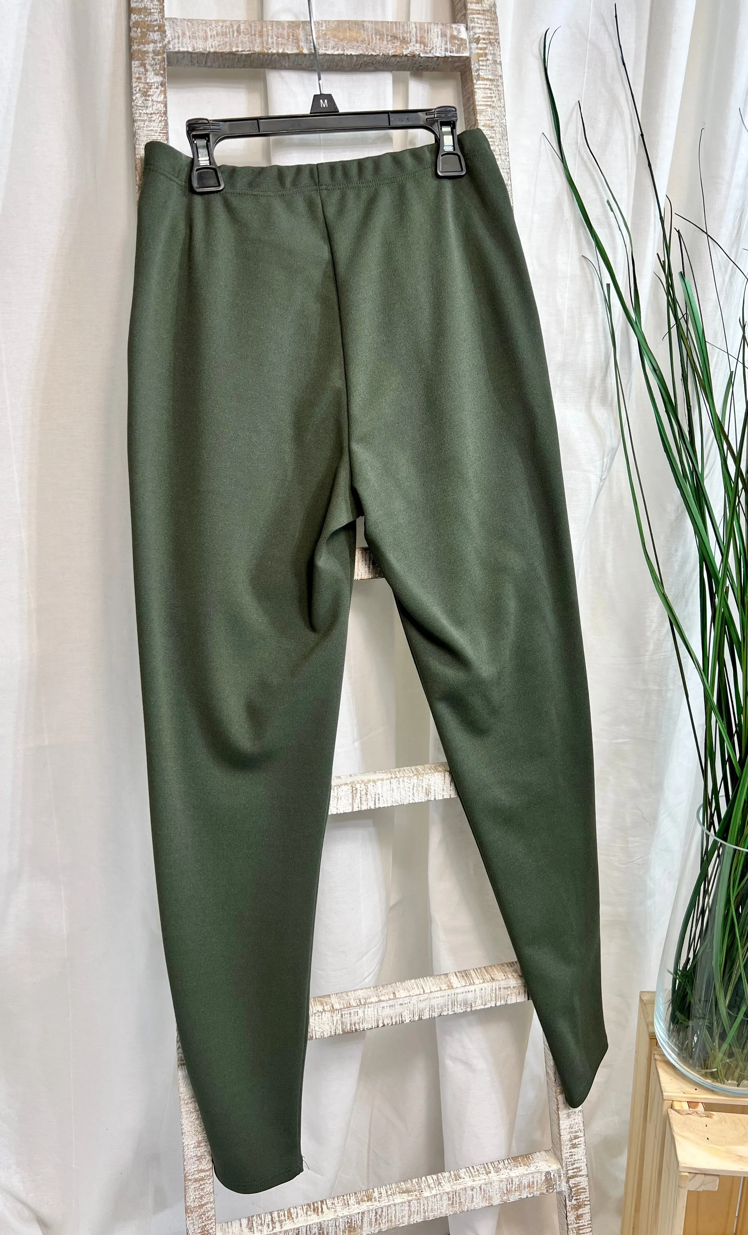 Jazmine Olive Green Pants w/ Belt