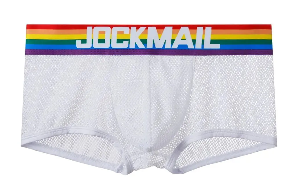 Jockmail Rainbow Mesh Trunks
