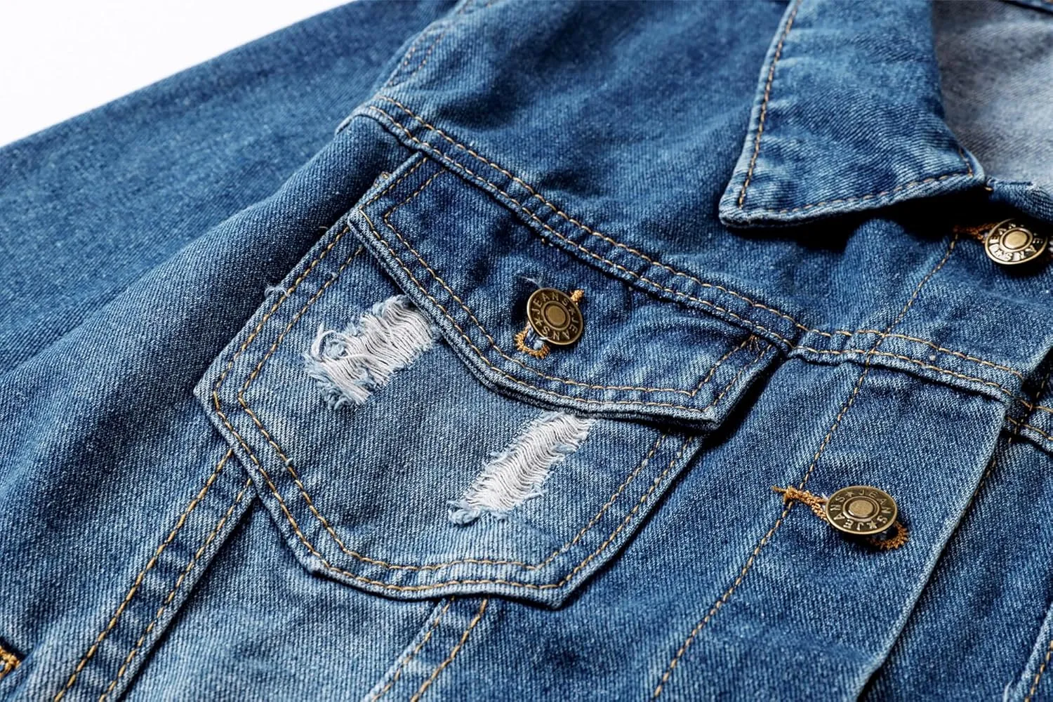 Joe Wenko Classic Kids Toddler Baby Boys & Girls Casual Outwear Denim Jacket
