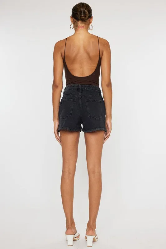 Kan Can High Rise Denim Shorts