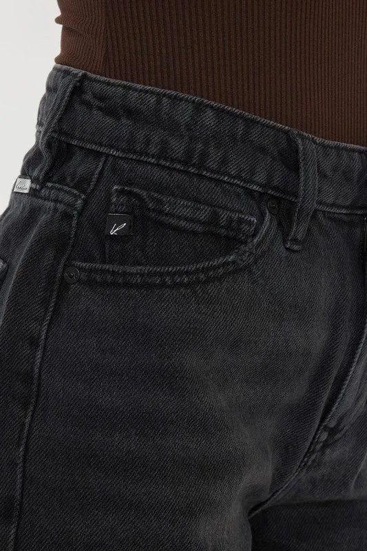 Kan Can High Rise Denim Shorts