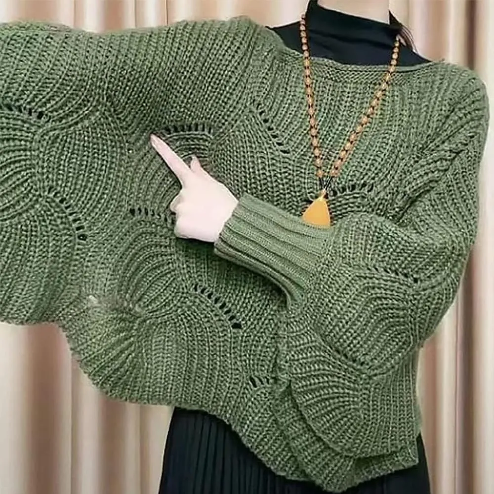 KCRPM Bat Sleeve Knitting Shawl, 2024 Slouchy Cable Knit Sweater, Women Winter Knitwear Irregular Cloak Bat Sleeve Sweater