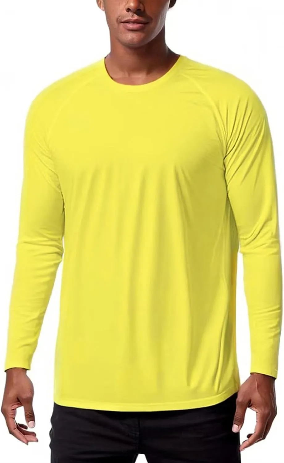 KINGFEN Men's UPF 50  Long Sleeve UV Sun Protection Shirts Quick Dry Athletic Shirts Hiking Fishing